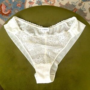 La Perla ivory lace briefs